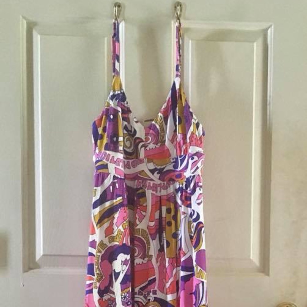ModCloth Bold, Groovy Print Maxi Dress, M